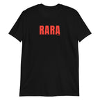 Camiseta de manga corta negra RARA