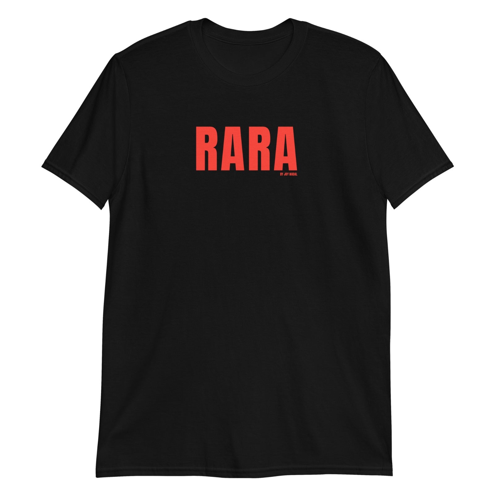 Camiseta de manga corta negra RARA