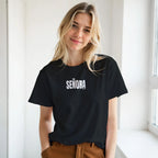 Señora camiseta negra