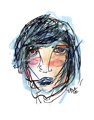 Blue Woman by Joy Nadal
