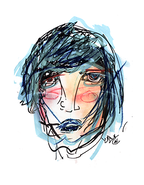 Blue Woman by Joy Nadal