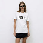 camiseta blanca fuck it