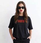 Camiseta negra harta