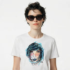 Camiseta blanca blue woman