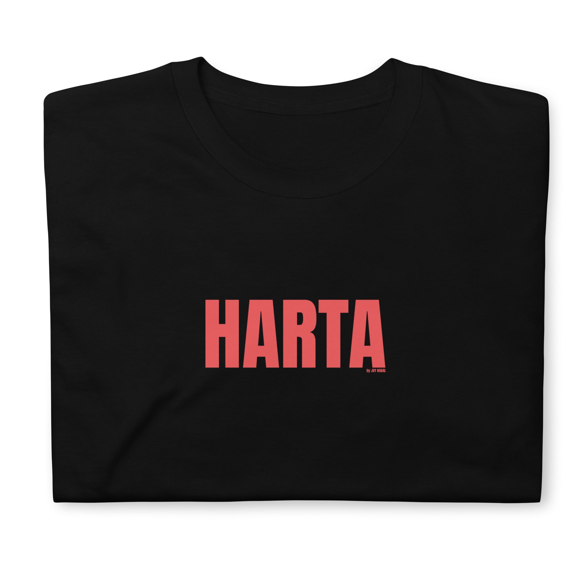 Camiseta harta negra algodón
