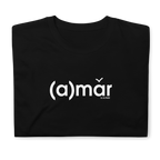 Camiseta negra amar detalle
