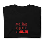 bestia letras rojas