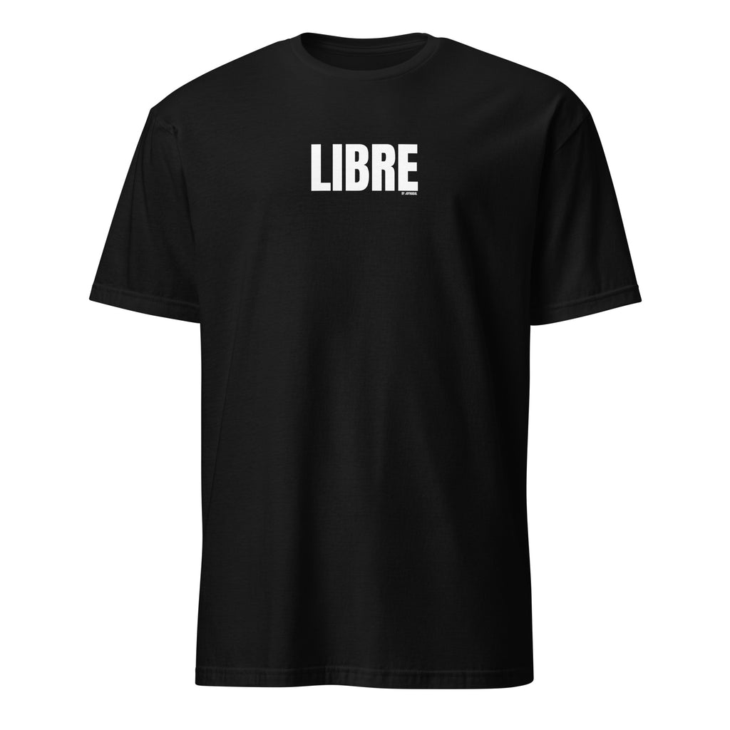 Camiseta negra de algodón librre