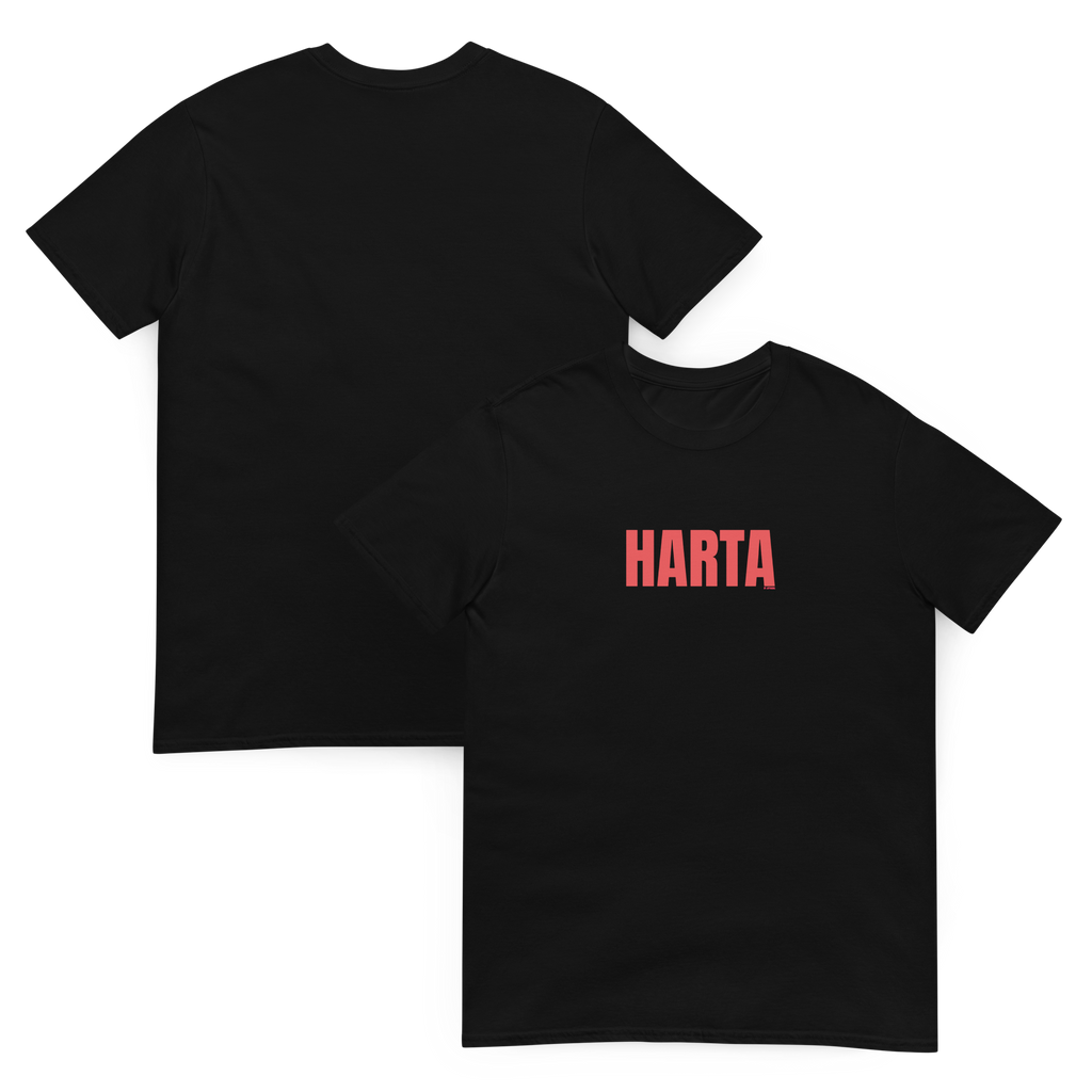 Camiseta harta negra algodón