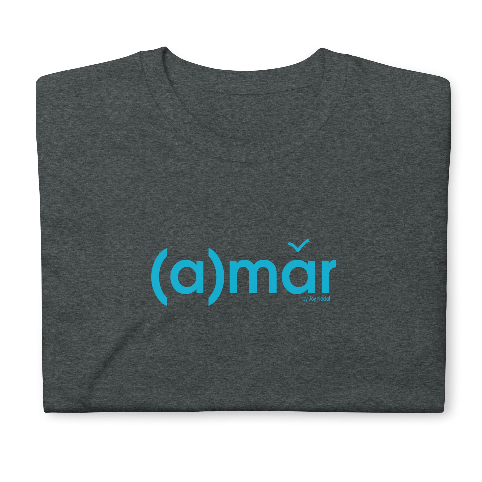 camiseta gris oscuro amar