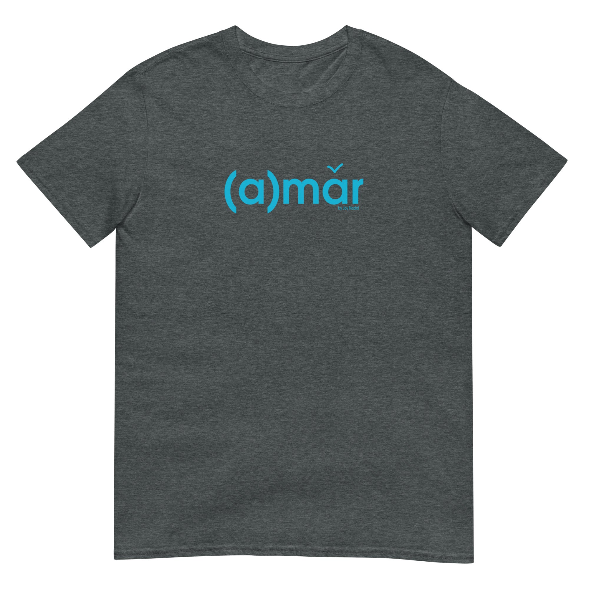 camiseta gris oscuro amar