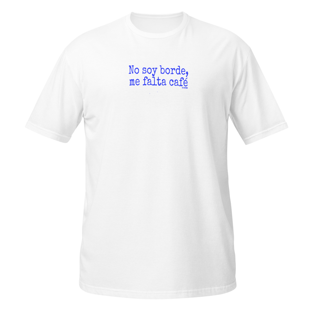 Camiseta blanca No soy borde