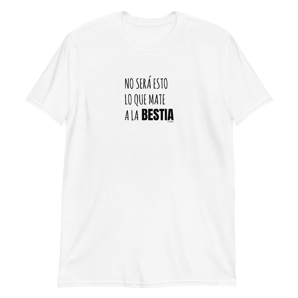 Camiseta blanca bestia