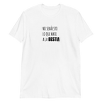 Camiseta blanca bestia