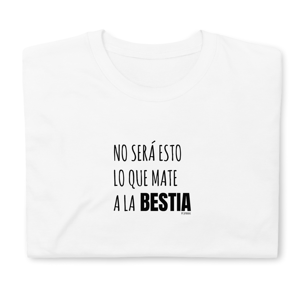 Camiseta blanca bestia
