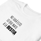 Camiseta blanca bestia